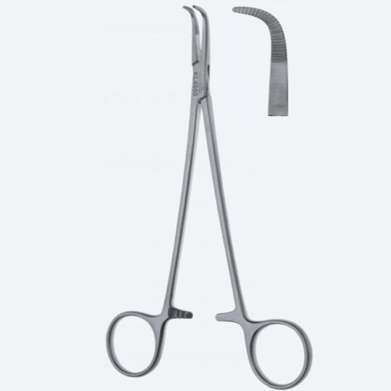 Зажими, хірургічні, дисекційні та лігатурні, "Baby-Adson", вигнуті, зубчасті щелепи, довжина 185 мм, 7 1/4"/ Бренд - Asanus Medizintechnik Gmb, Німеччина